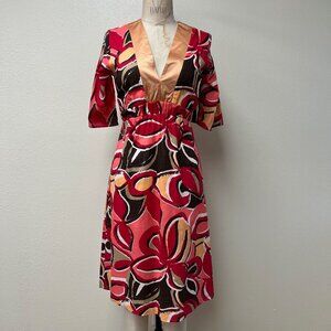 NWT Deadstock 2000s Melissa Masse Made to Measure Cotton Silk Empire Dress Small